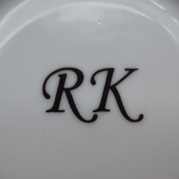 White and Silver Tea Cup and Saucer by RK - Picture 11 of 11